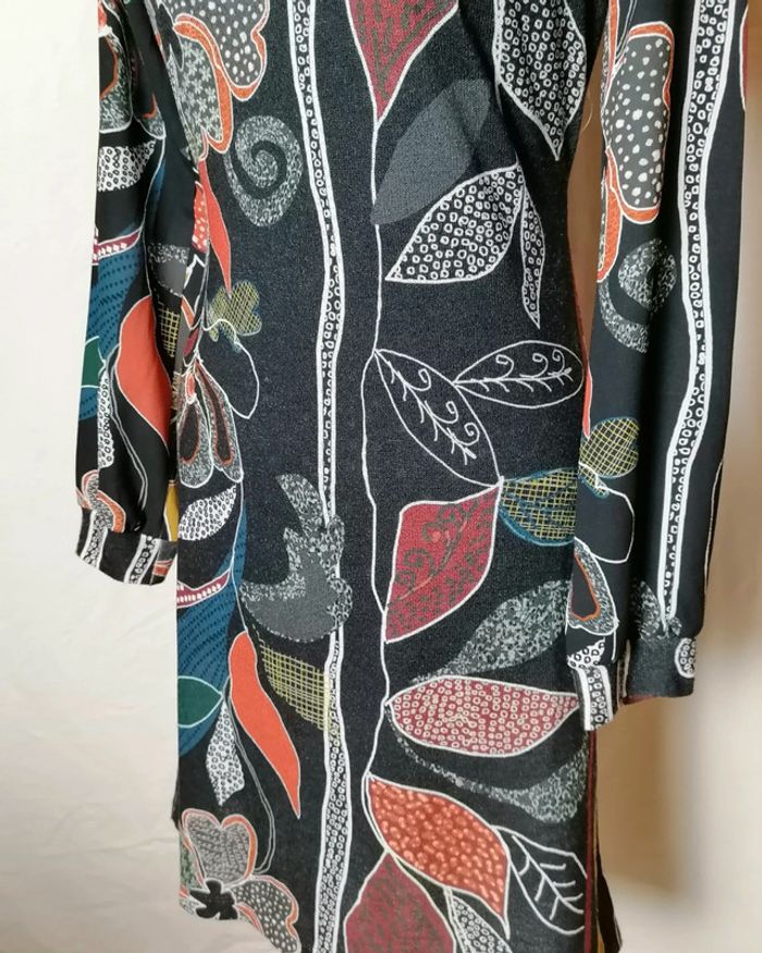 Robe ethniques fleurs noir multicolore taille 36 Lo! Les Filles - photo numéro 7