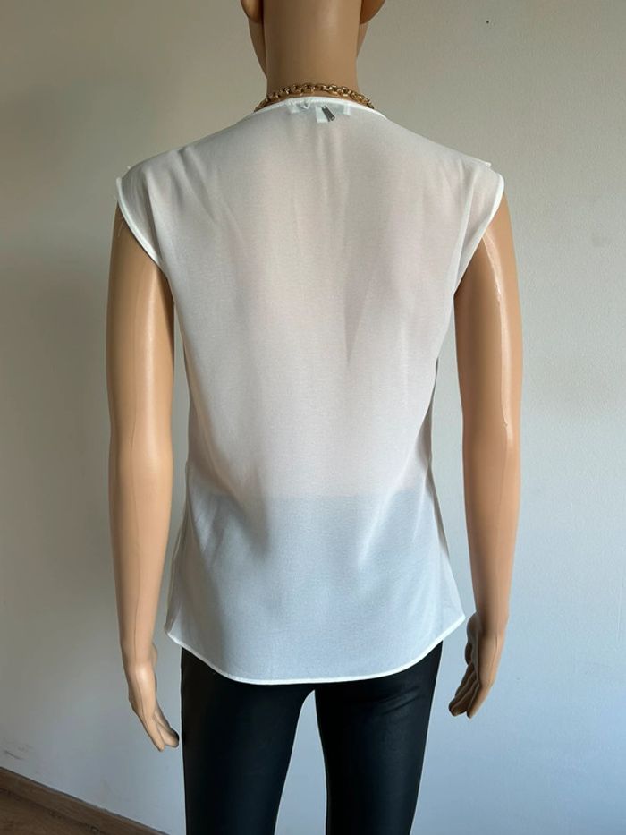 Blouse blanche sans manches Morgan taille 34 jamais portée - photo numéro 7