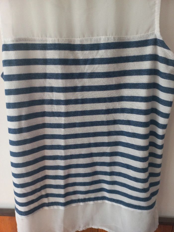 Débardeur rayé bi-matière - photo numéro 7