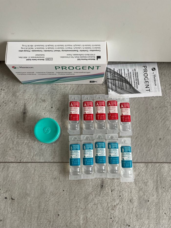 Progent recharge 5 doses A+B Menicon - photo numéro 3