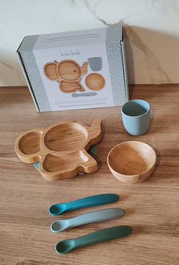 Set de diversification bambou et silicone 