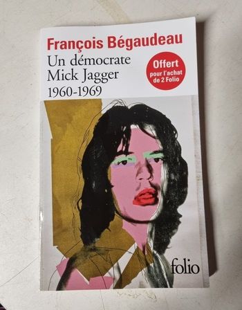 livre Un démocrate mick jagger 1960-1969 François begaudeau