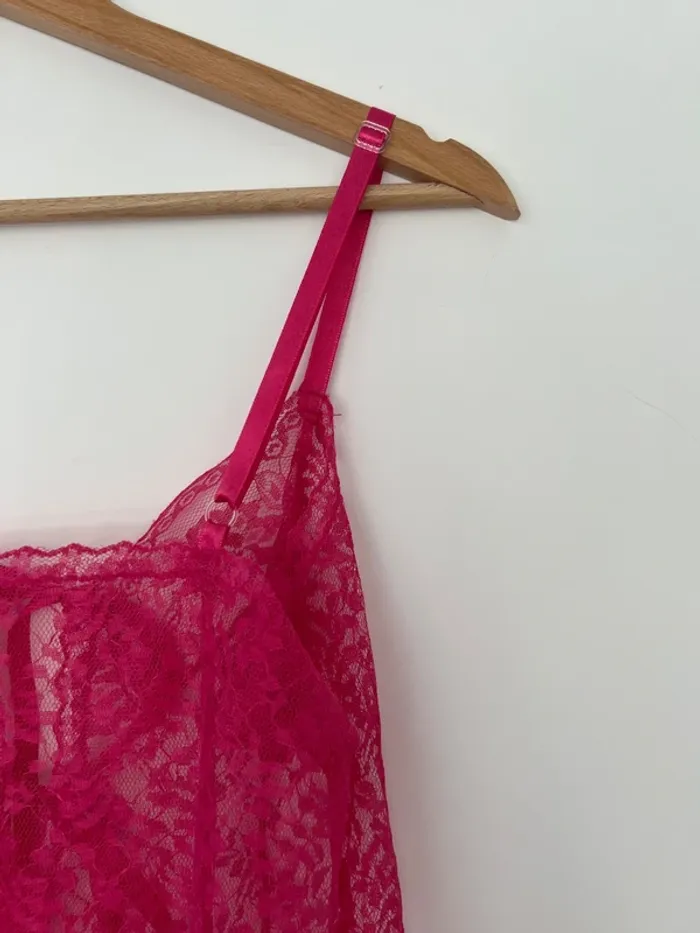 Robe nuisette dentelle + Gilet pour femme - photo numéro 4