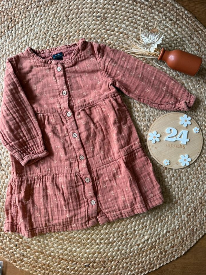 Robe manches longues Kiabi - taille 24 mois