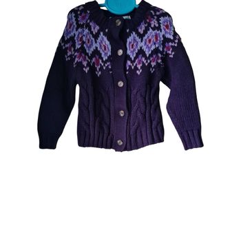 Gilet violet fille 4 ans