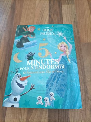 Livre 5 minutes pour s'endormir Reine des Neiges