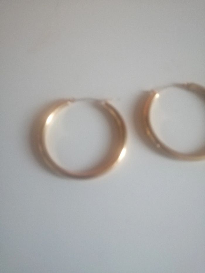 🌸Créoles dorées 50mm "Lou Yetu" 🌸 - photo numéro 2