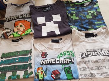 Tshirt Minecraft en 10 ans