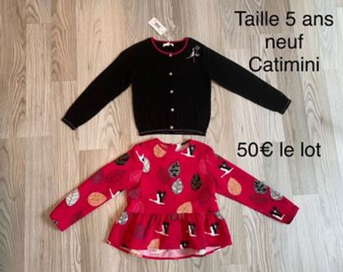 Ensemble cygne catimini neuf 5 ans