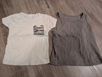 Lot de 2 maillots de corps 4 ans