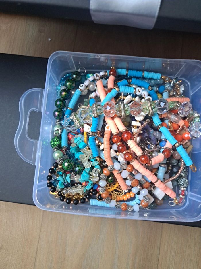 Lot de bracelets multicolore artisanale - photo numéro 2