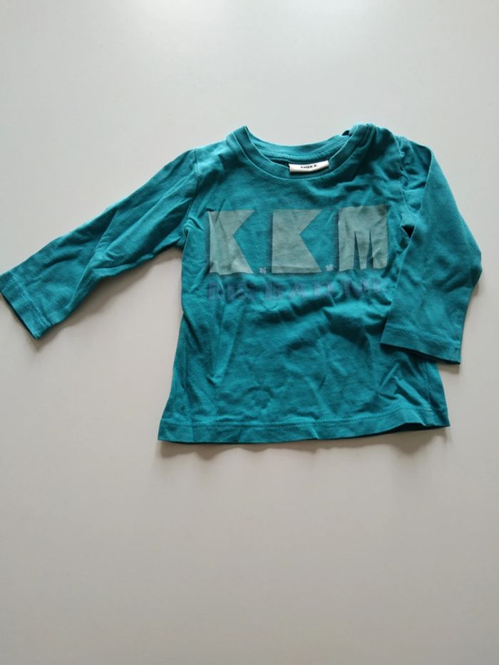 tee shirt turquoise Mexx garcon 3 mois