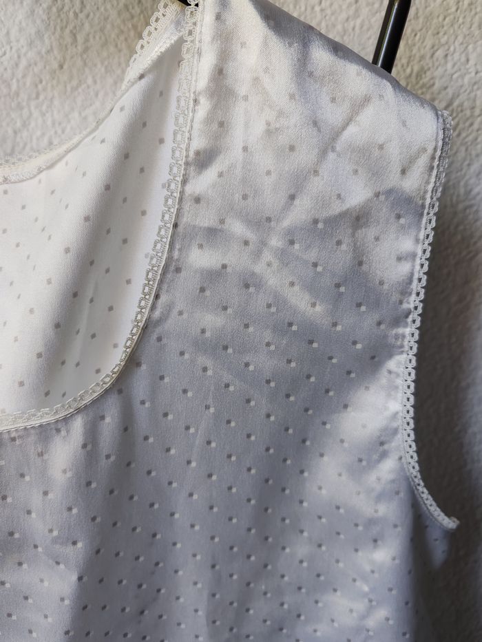 Débardeur blanc satin - photo numéro 3