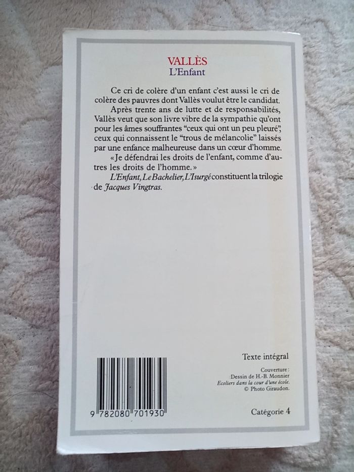 Jules Vallès : L'enfant - photo numéro 2