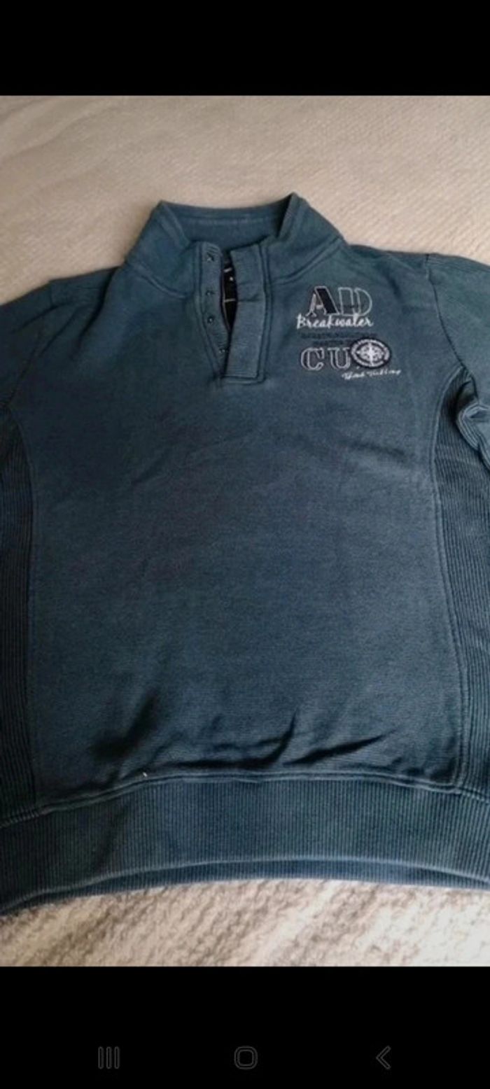 Pull bleu/gris pour homme