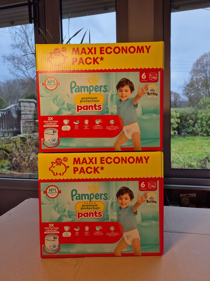 Couche taille 6 Pampers Premium protection taille 6 : 132 culottes - photo numéro 3