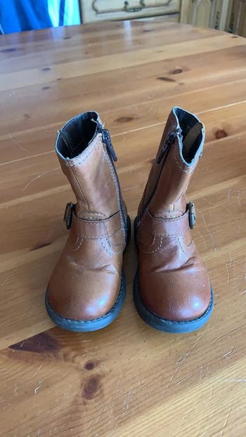 Bottes bébé fille cuir