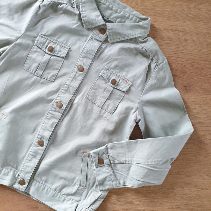 🩷 Veste en jean Kaki 10 ans In Extenso #emyfleury_10ansfille - photo numéro 2