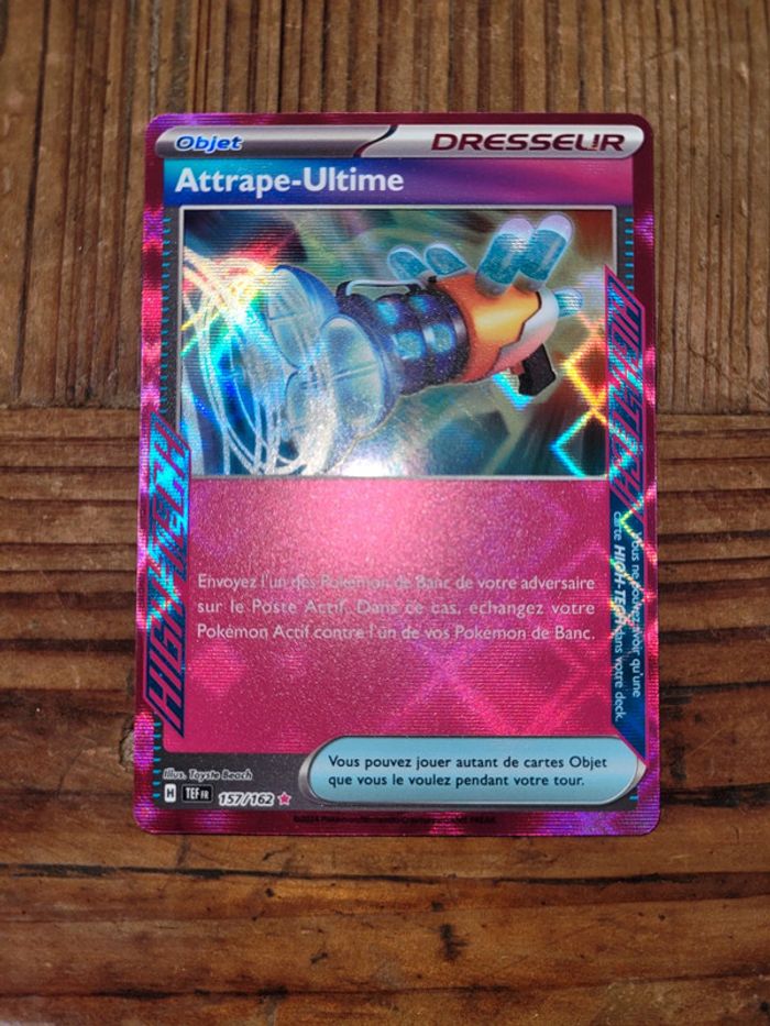 Vends carte pokemon attrappe ultime 157/162 forces temporelles