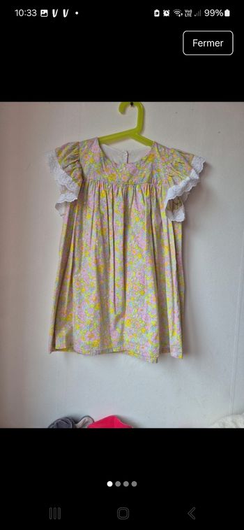 Robe liberty couturière neuve 