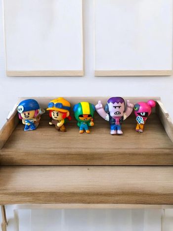 Lot 5 Figurines Brawl Stars 4,5cm – Marque Lansay