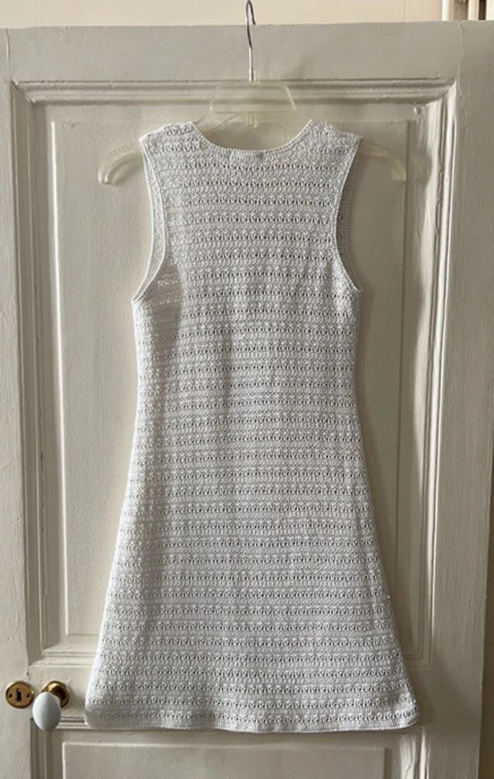 Robe maille crochet blanche vintage taille 36 - H&M - photo numéro 5