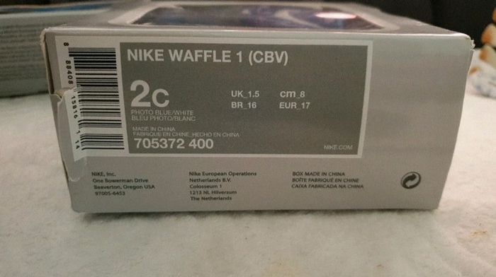 paires  Chaussons Nike waffle 1 . Taille 17 - photo numéro 2
