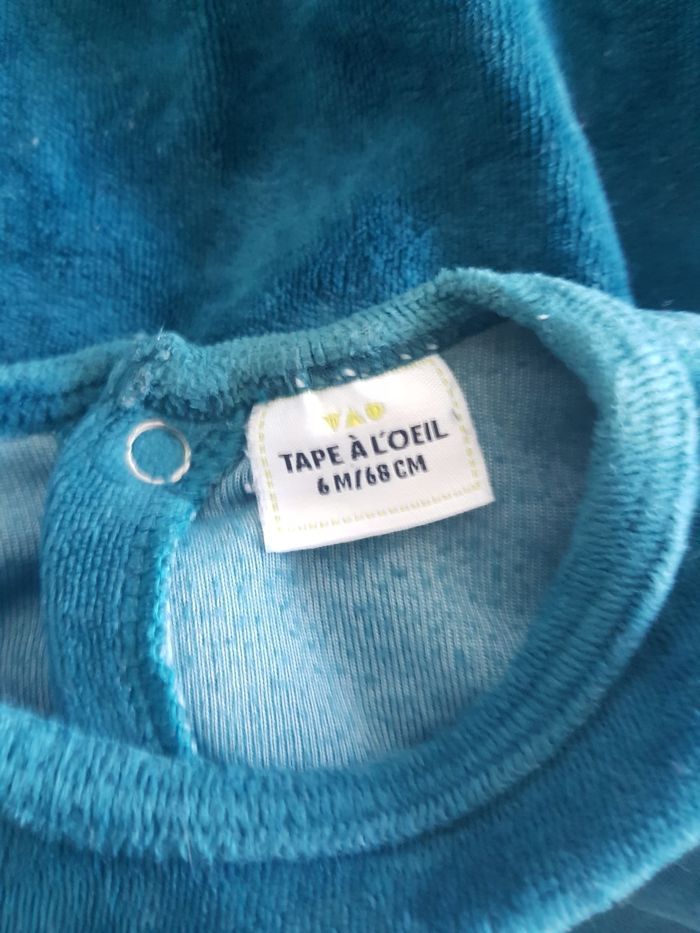 Tape A L'Œil - Grenouillère / pyjama une pièce / dors bien en velours - photo numéro 4