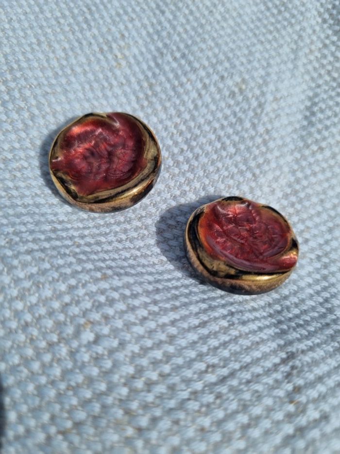 Boucles d'oreilles clips vintage femme