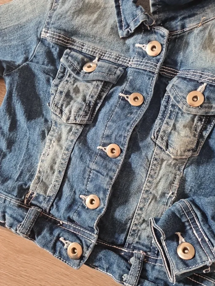 Veste en jeans 6 ans - photo numéro 2