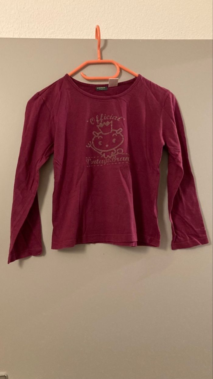 Lot de 5 T-shirts 12 ans (qui taille plutôt 10 ans) 4 manches longues et 1 manches courtes) - photo numéro 5