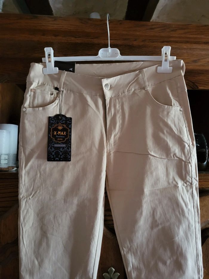 Pantalon elastane beige - photo numéro 2