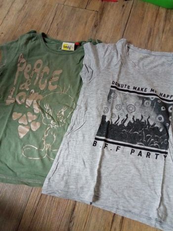 Lot tshirt 10 ans titi et donuts