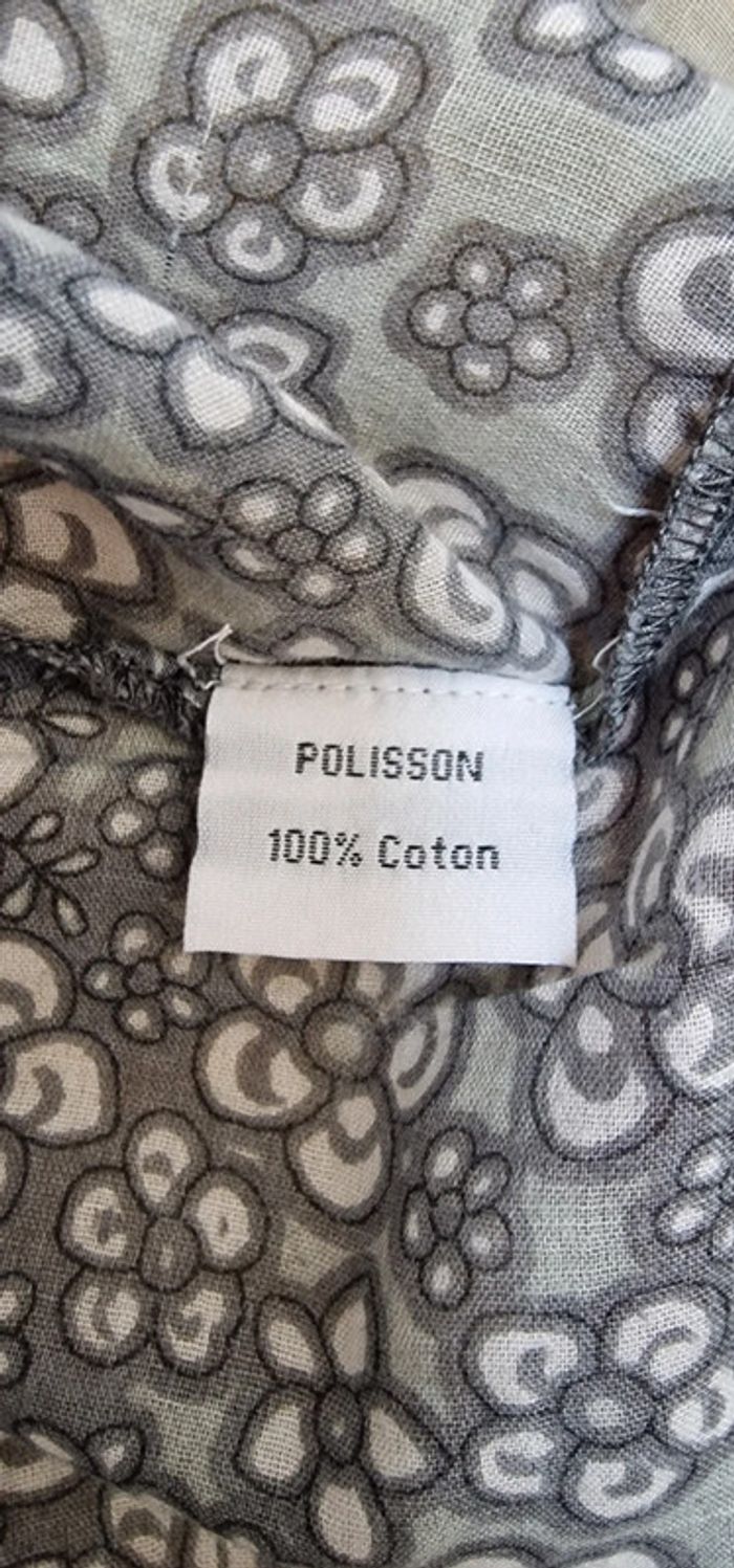 Blouse grise à boutons - photo numéro 6