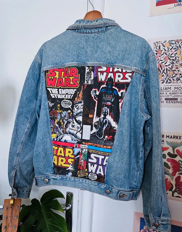 Veste en jean upcyclée Star Wars - photo numéro 4