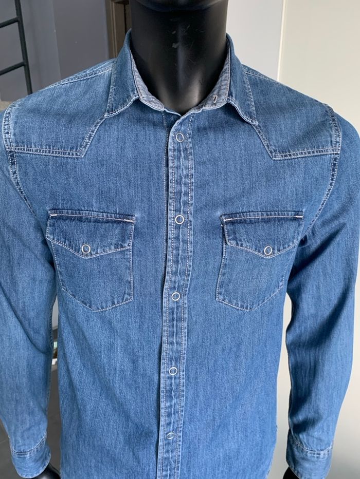 Chemise en jean - Zara - taille S - photo numéro 5