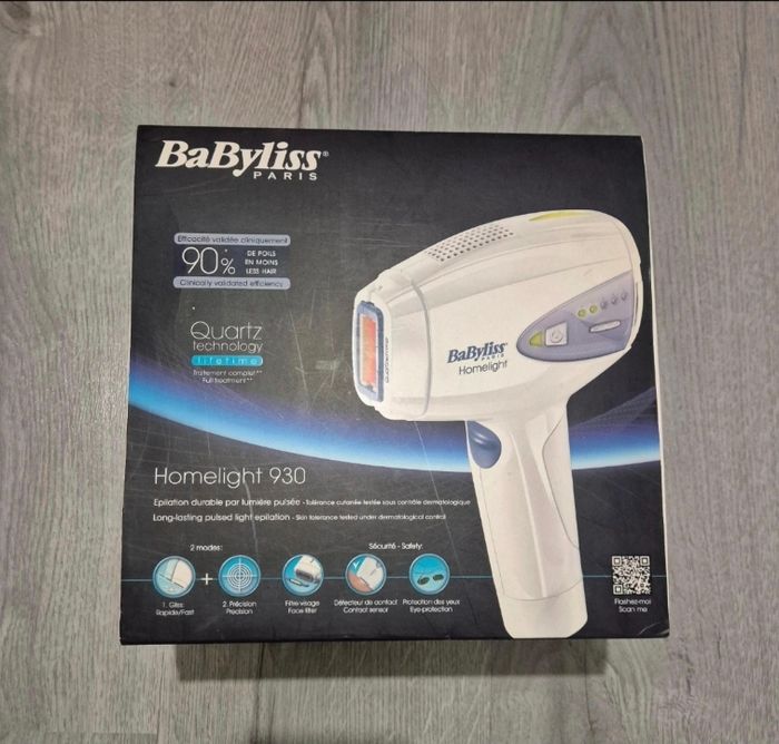 Épilateur lumière pulsée babyliss Homelight 930