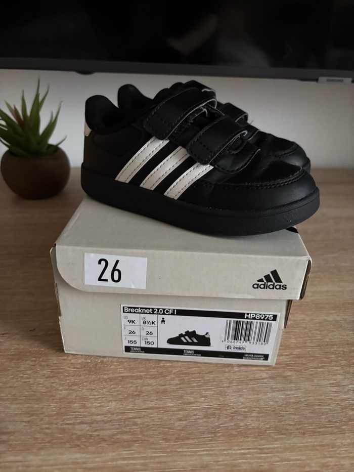 Basket basse noir adidas breaknet taille 26 garçon - photo numéro 2