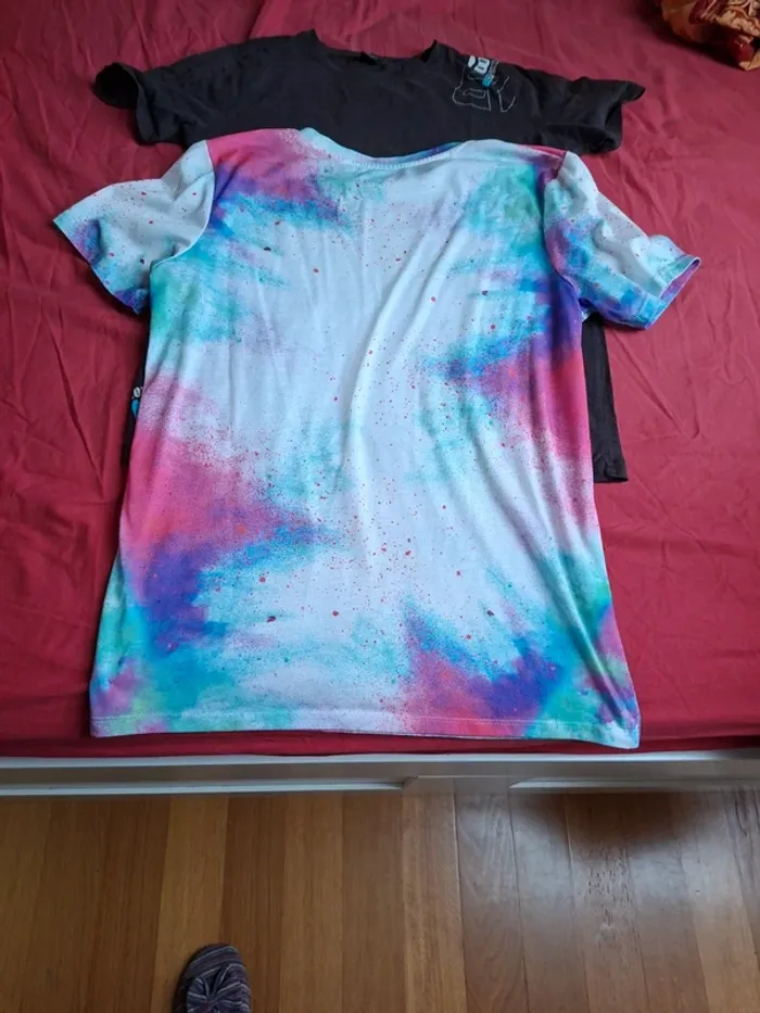 Lot de tee-shirts shirts anvhes courtes 14.ans - photo numéro 10