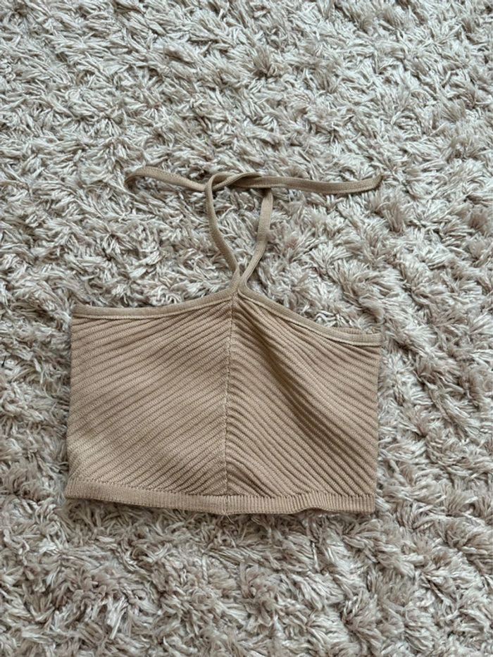 Top court beige - photo numéro 4