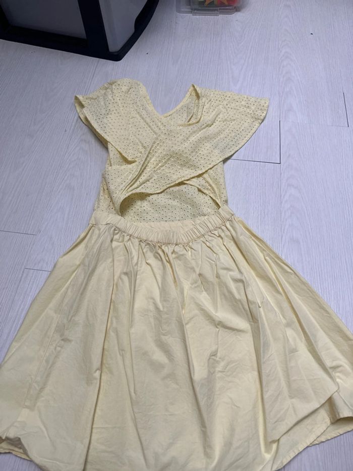 Robe jaune broderie anglaise Monoprix, 10 ans - photo numéro 4