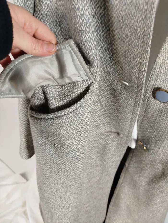 Manteau vintage femme - 100% laine - Elégant Pièce rare A267 - photo numéro 13