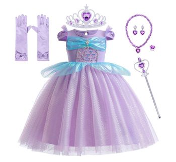 Déguisement robe princesse violette rose et ces accessoires Taille 4-5ans