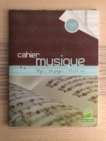 Cahier de musique