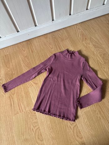 Tee shirt col roulé violet kiabi taille 6 ans