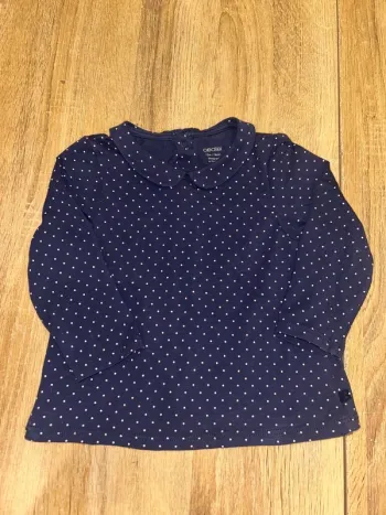 TEE shirt manches courtes avec col 12 mois