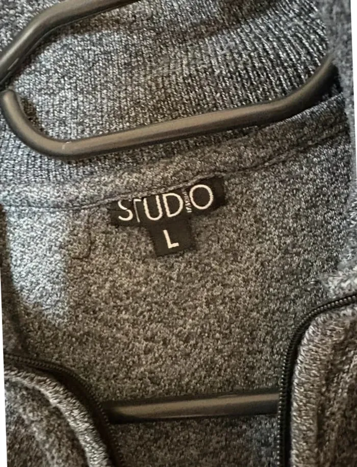 Pull homme gris chiné - photo numéro 4