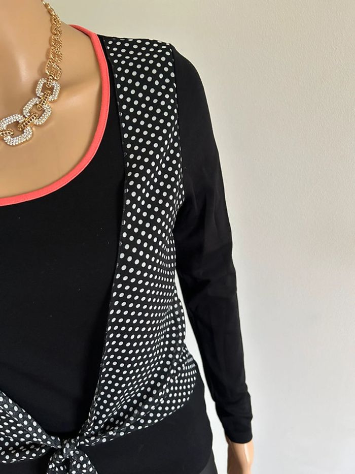 Pull fin noir à manches longues Morgan taille M TBE - photo numéro 6