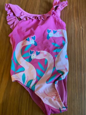Maillot de bain fille une pièce fushia Du Pareil au même 8 ans