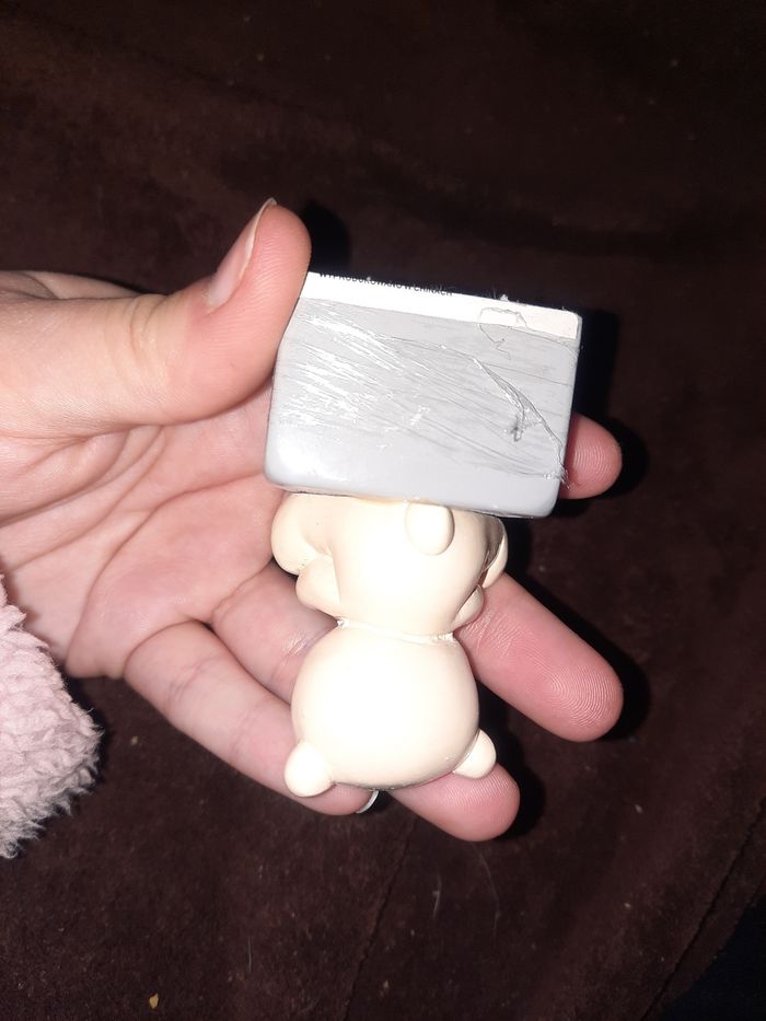 Petit ourson date anniversaire naissance céramique - photo numéro 3